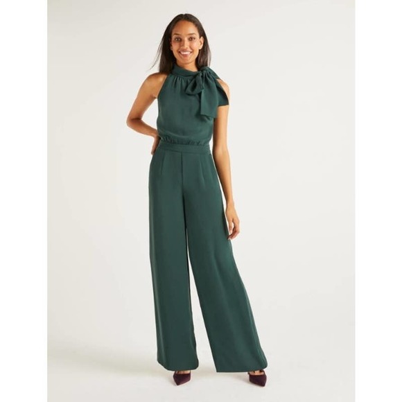 Boden Pants & Jumpsuits Boden Angelica Jumpsuit Bow Neck Sleeveless